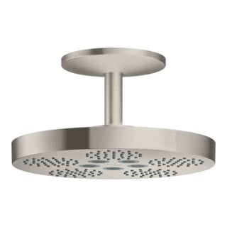 hansgrohe Kopfbrause Axor One m Deckenanschluss, 2jet, Edelstahl-Optik