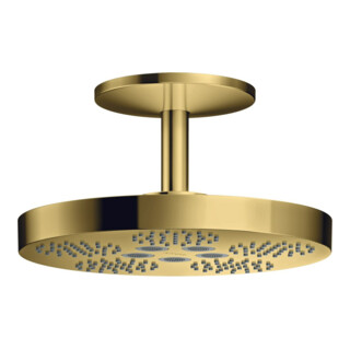 hansgrohe Kopfbrause Axor One m Deckenanschluss, 2jet, pol. gold optic