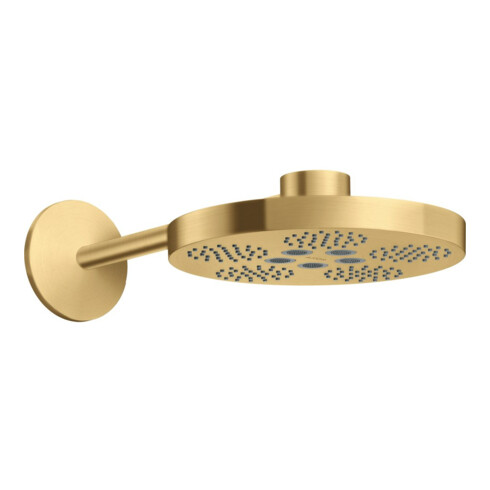 hansgrohe Kopfbrause Axor One mit Brausearm, 2jet, brushed gold optic