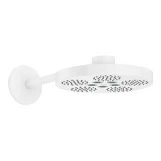 hansgrohe Kopfbrause Axor One mit Brausearm, 2jet, mattweiß