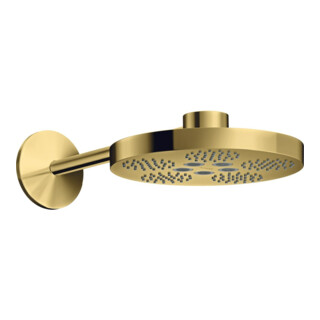 hansgrohe Kopfbrause Axor One mit Brausearm, 2jet, polished gold optic