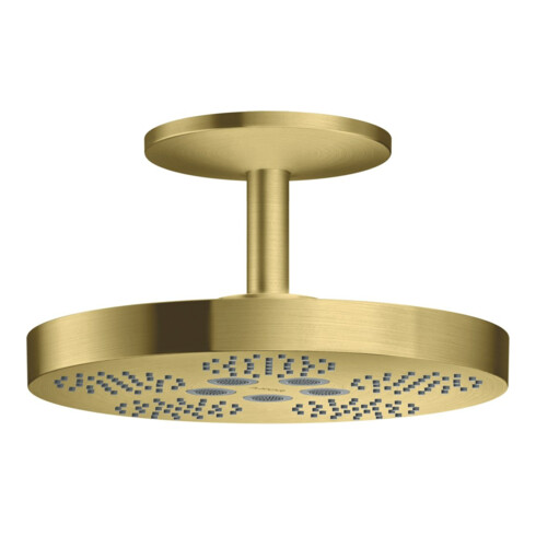 hansgrohe Kopfbrause Axor One mit Deckenanschluss, 2jet, brushed brass