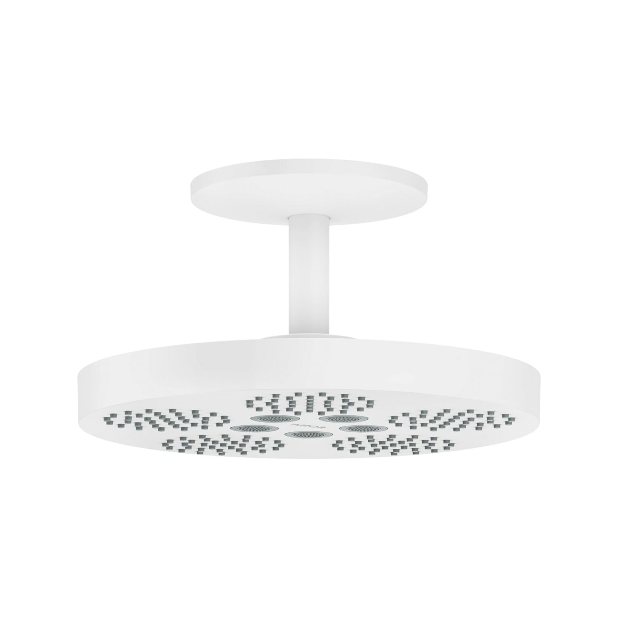 hansgrohe Kopfbrause Axor One mit Deckenanschluss, 2jet, mattweiß