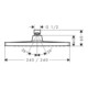 hansgrohe Kopfbrause Crometta E 240 1jet LowPressure chrom