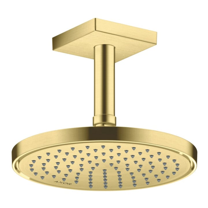 hansgrohe Kopfbrause EcoSmart plus Axor Deck.- o Wandmont., 220mm, 1j, brush. br