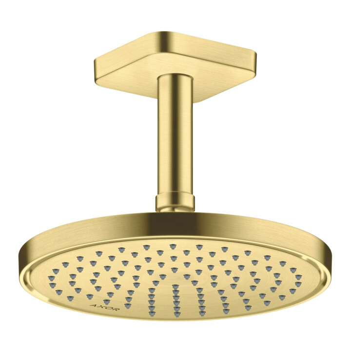 hansgrohe Kopfbrause EcoSmart plus Axor Deck.- o Wandmont., 220mm, 1j, brush. br
