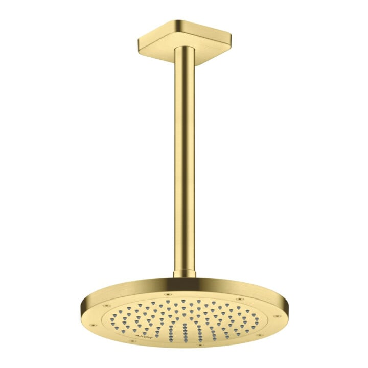 hansgrohe Kopfbrause EcoSmart plus Axor Deck.- o Wandmont., 245mm, 1j, brush. br