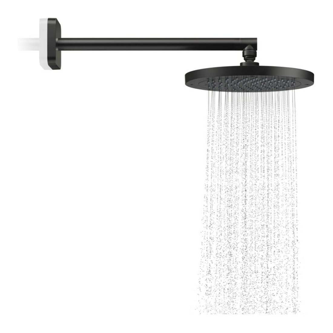 hansgrohe Kopfbrause EcoSmart plus Axor Deck.- o. Wandmont., 245mm, 1j, matt-sw