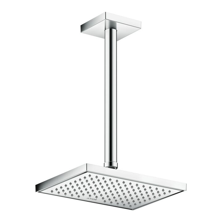hansgrohe Kopfbrause EcoSmart plus Axor Deck.- o. Wandmont., 245x185mm, 1j, chr