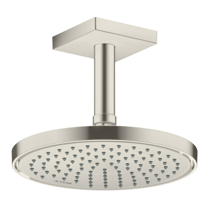hansgrohe Kopfbrause EcoSmart plus Axor Deck.- o Wd, 220mm, 1j, Edelstahl-Optik
