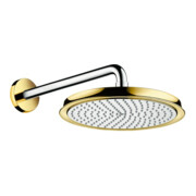 hansgrohe Kopfbrause Raindance Classic 240 390mm Brausearm, 1jet, chrom/gold-optik