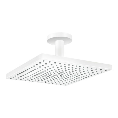 hansgrohe Kopfbrause Raindance E 300 mit Deckenanschluss, 1jet, mattweiß