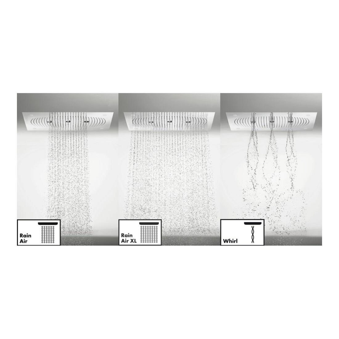hansgrohe Kopfbrause Raindance Rainmaker 680x460mm, 3jet, chrom, mit Beleuchtung