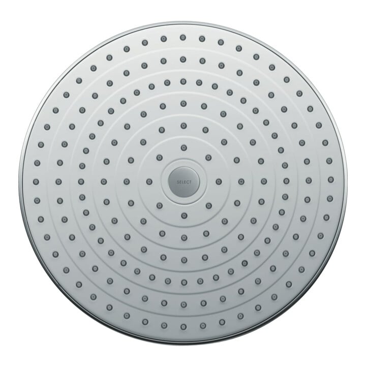 hansgrohe Kopfbrause Raindance Select S 300 mit Deckenanschluss, 2jet, weiß/chrom