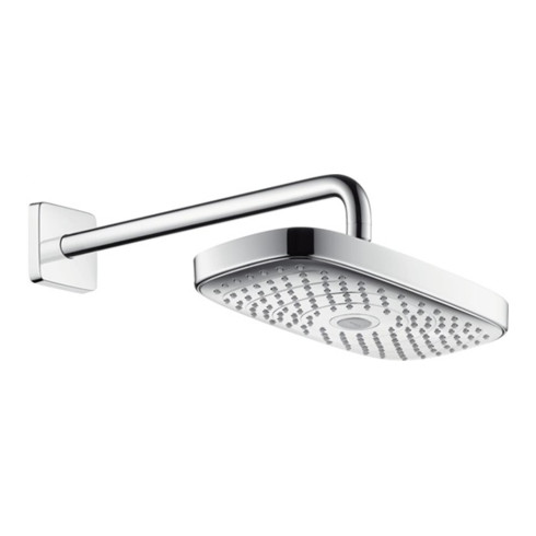 hansgrohe Kopfbrause SELECT E 300 2jet RAINDANCE DN 15, mit Brausearm 390 mm chrom