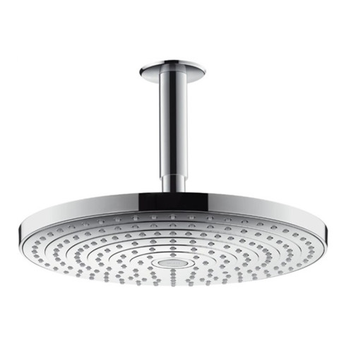 hansgrohe Kopfbrause SELECT S 300 2jet RAINDANCE DN 15, mit Deckenanschluss 100 mm chrom
