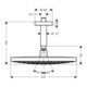 hansgrohe Kopfbrause SELECT S 300 2jet RAINDANCE DN 15, mit Deckenanschluss 100 mm chrom-3