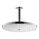hansgrohe Pomme de tête Raindance Select S 300 avec raccord plafond, 2 jets, blanc/chrome-1