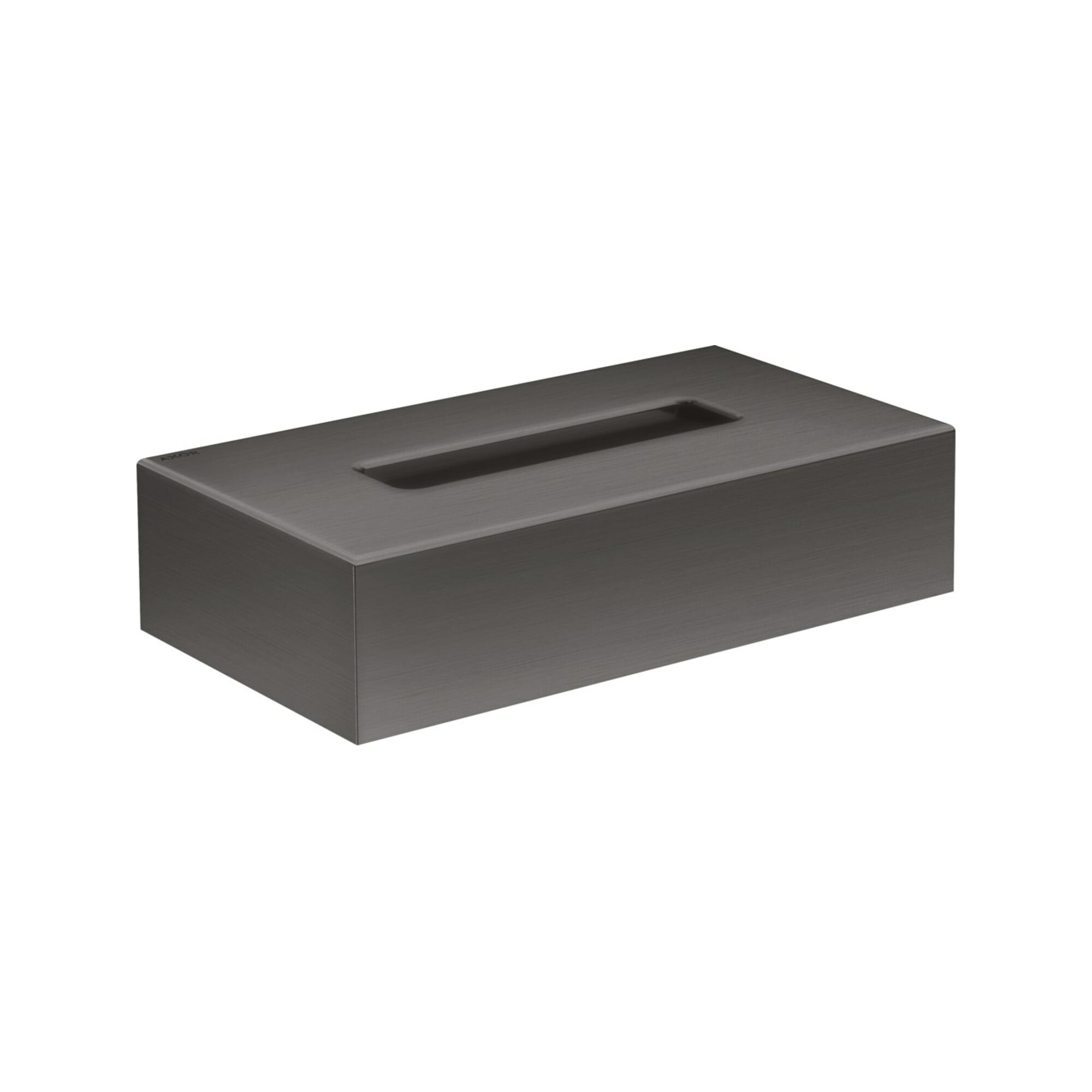 hansgrohe Kosmetikbox Axor Uni. Circular 265x145mm, Wandmont., brush. bla chrome