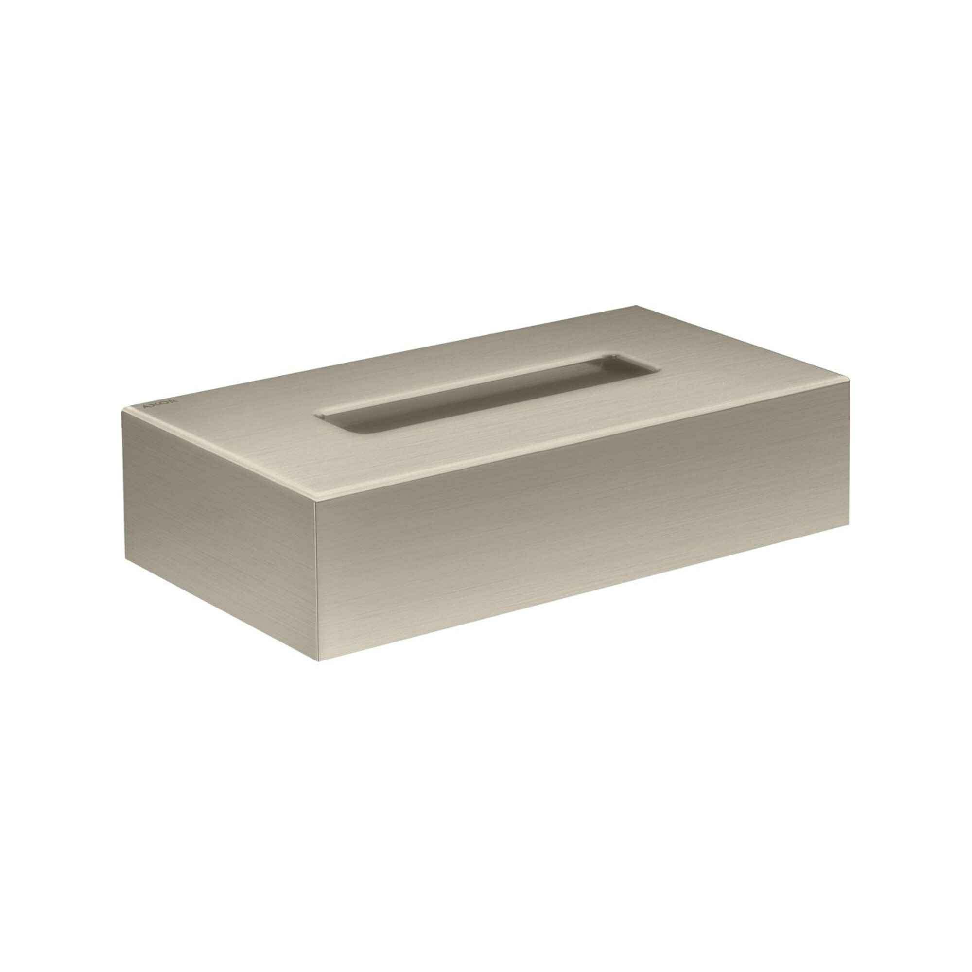 hansgrohe Kosmetikbox Axor Uni. Circular 265x145mm, Wandmontage, brushed nickel