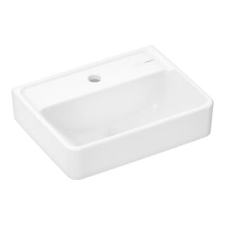 hansgrohe Lavabo à main Xanuia Q 450x340mm, c/robinet, s/ trop-plein, SC, blanc