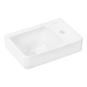 hansgrohe Lavabo à main Xelu Q 360x250mm, avec robinet, sans trop-plein, vidage à droite, blanc-1
