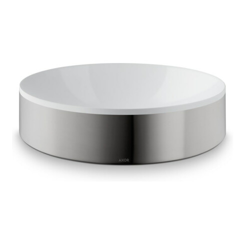 hansgrohe Lavabo à poser Axor Suite 400 mm, brossé ni., lavabo à poser, blanc