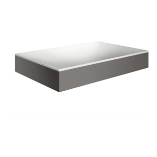 hansgrohe Lavabo à poser Axor Suite 600x400 mm, brossé bleu vc, lavabo à poser, blanc