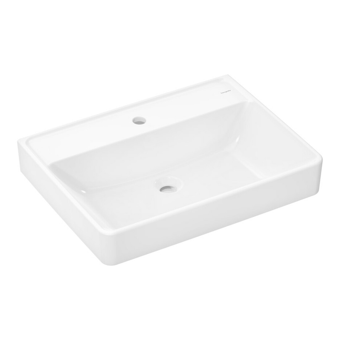 hansgrohe Lavabo Xanuia Q 650x480mm, avec robinetterie, sans trop-plein, blanc