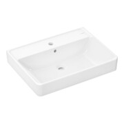 hansgrohe Lavabo Xanuia Q 650x480mm, avec trop-plein, brossé, blanc