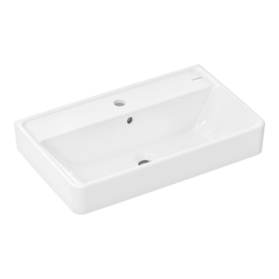 hansgrohe Lavabo Xanuia Q Compact 650x390mm, c/ trop-plein, SmartClean, blanc