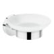 hansgrohe Logis Universal porte-savon mural, insertion verre mat, métal chromé-3