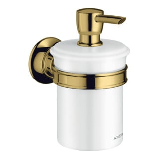 hansgrohe Lotionspender Axor Montreux Gl., Ha. Met., Wandmont., pol. gol optic