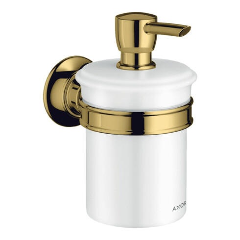 hansgrohe Lotionspender Axor Montreux Gl., Ha. Met., Wandmont., pol. gol optic