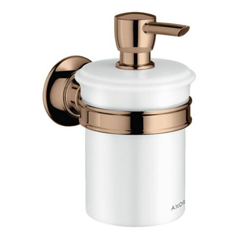 hansgrohe Lotionspender Axor Montreux Gl., Ha. Met., Wandmont., pol. red gold