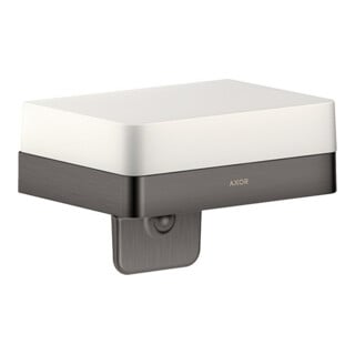 hansgrohe Lotionspender Axor universal mit Ablage, Glas, brushed black chrome
