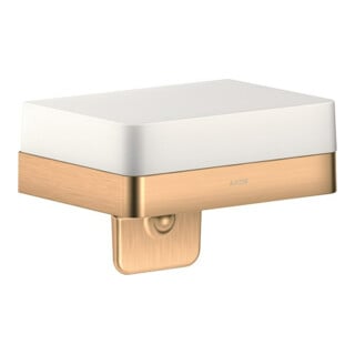 hansgrohe Lotionspender Axor universal mit Ablage, Glas, brushed bronze