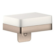 hansgrohe Lotionspender Axor universal mit Ablage, Glas, brushed nickel