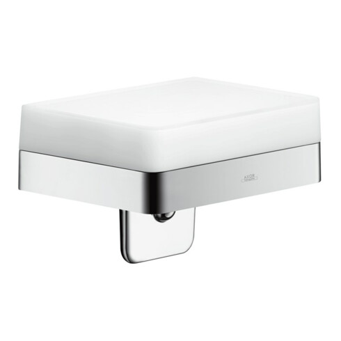 hansgrohe Lotionspender Axor universal mit Ablage, Glas, chrom