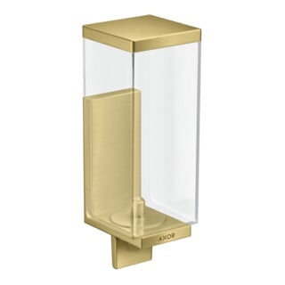 hansgrohe Lotionssp Axor Uni Rectangular Glas, Wandmontage, brushed brass