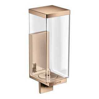 hansgrohe Lotionssp Axor Uni Rectangular Glas, Wandmontage, polished red gold