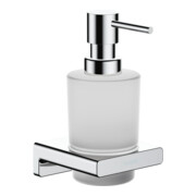 hansgrohe Lotionsspender AddStoris Wandmontage, Glaseinsatz, Metall, chrom