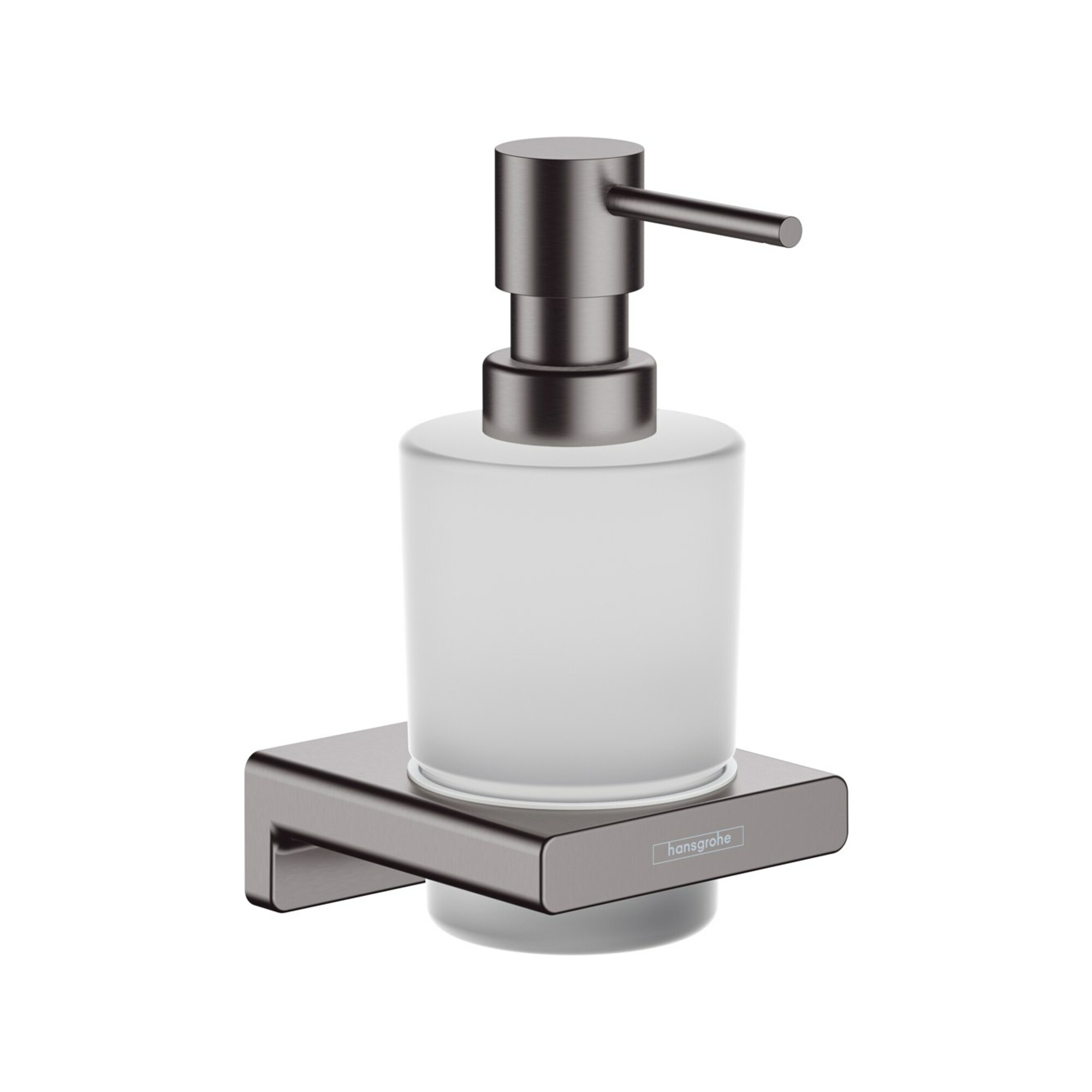 hansgrohe Lotionsspender AddStoris Wd, Glaseins., Met., brush. bla vc