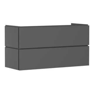 hansgrohe Meuble sous-lavabo Xilesa E 1180x470mm, 2 tiroirs PushOpen, ardoise grise