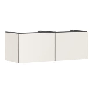 hansgrohe Meuble sous lavabo Xilesa E 1375x550mm, 2 tiroirs, beige sable mat