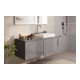 hansgrohe Meuble sous lavabo Xilesa E 1375x550mm, 2 tiroirs, gris ardoise mat