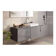 hansgrohe Meuble sous lavabo Xilesa E 1375x550mm, 2 tiroirs, gris ardoise mat-3