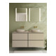 hansgrohe Meuble sous lavabo Xilesa E 1375x550mm, 4 tiroirs, avec PushOpen, beige satiné
