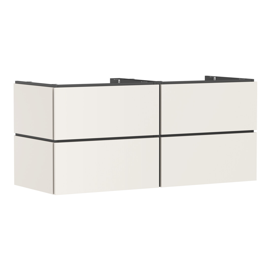 hansgrohe Meuble sous lavabo Xilesa E 1375x550mm, 4 tiroirs, sans PushOpen, beige sable