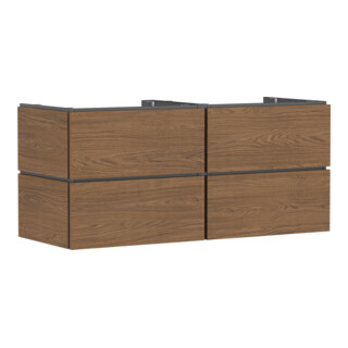 hansgrohe Meuble sous lavabo Xilesa E 1375x550mm, 4 tiroirs, sans PushOpen, chêne clair